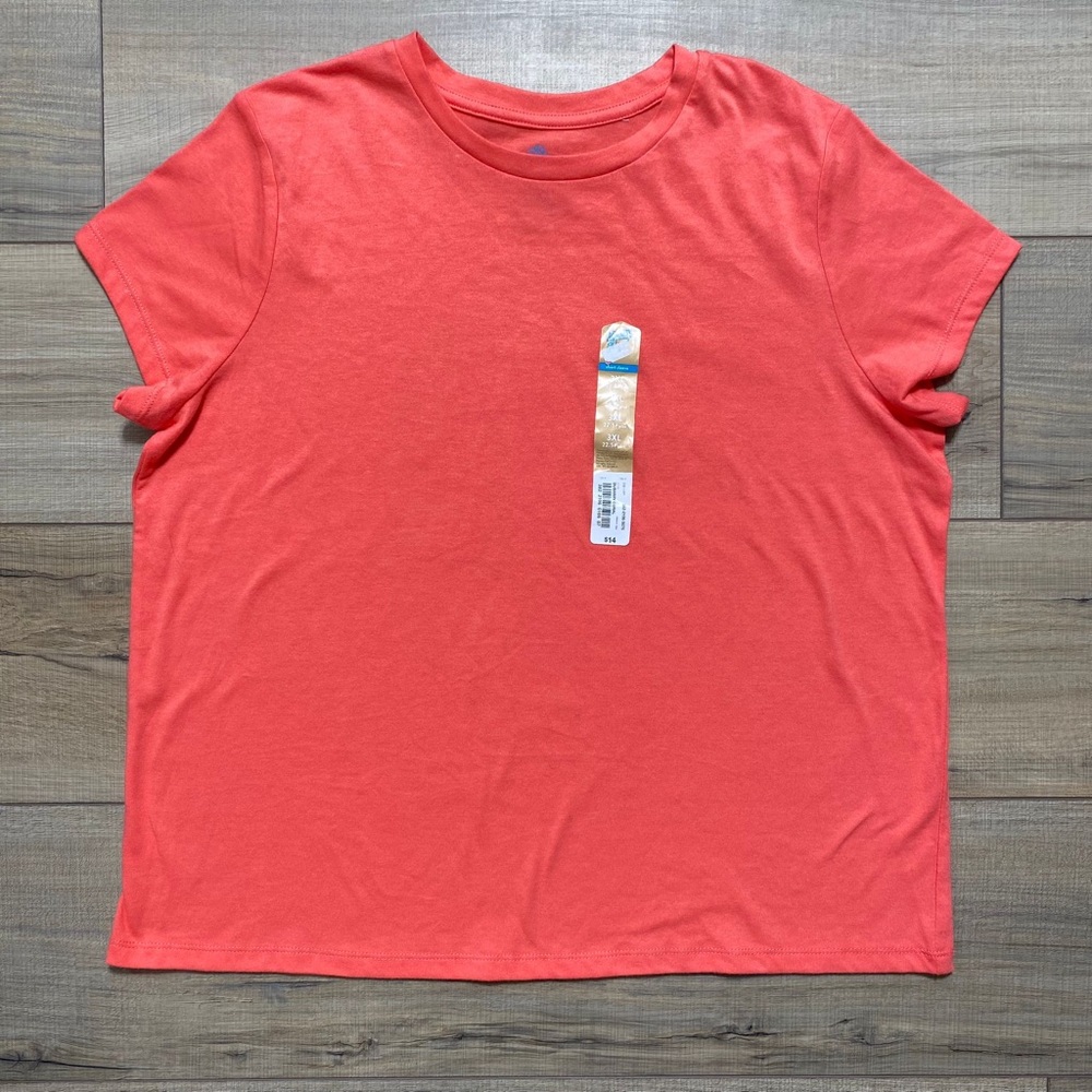 Thereabouts Youth Unisex Crew Neck Short Sleeve T-Shirt Size 3XL 22.5 Plus Coral